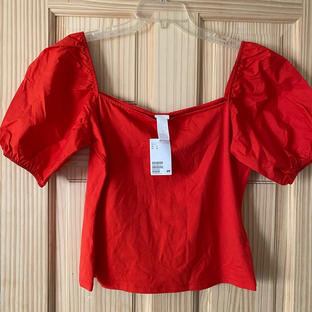 Orange /red top